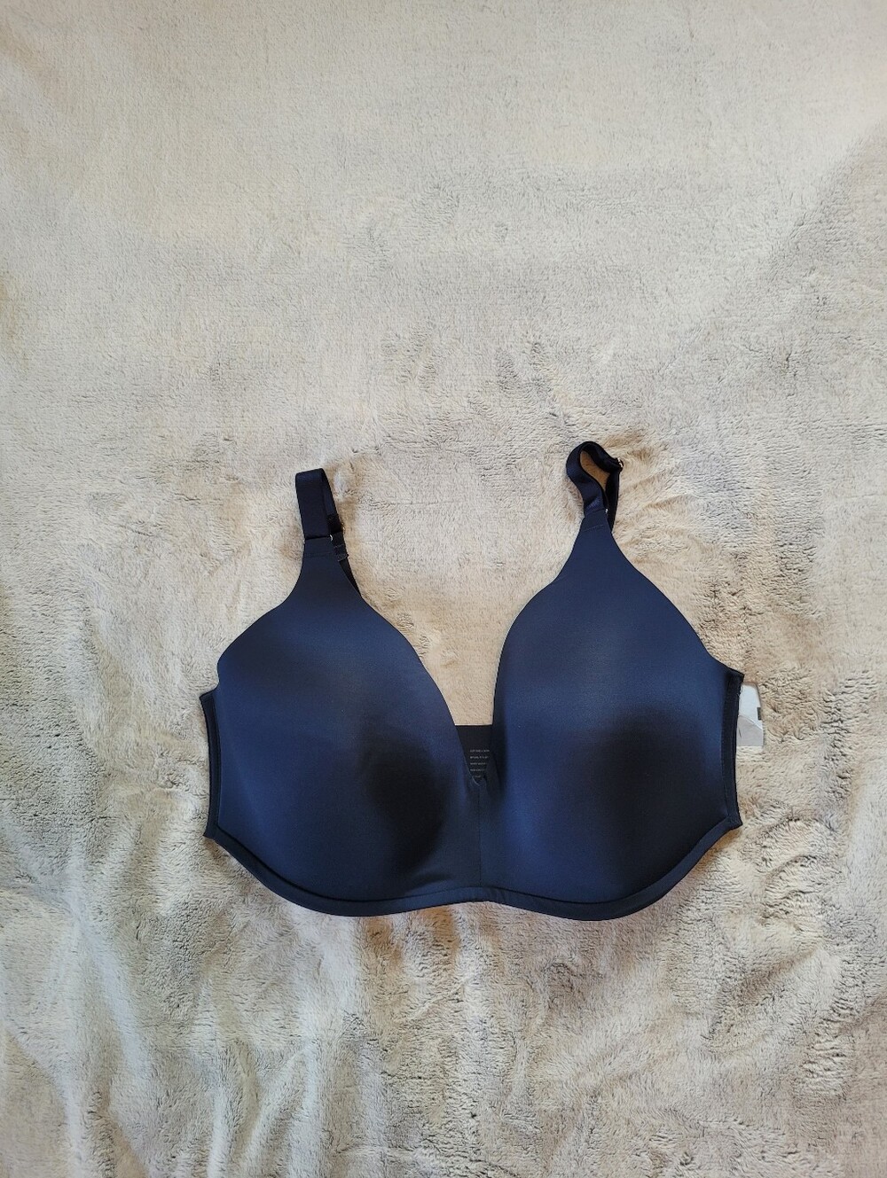 Soma Womens 38DDD Vanishings 360 Wireless Navy Blue Bra Back Closure Soft Fabric